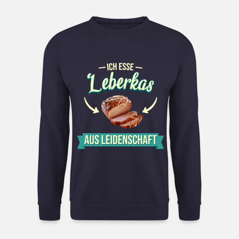 Lebakas Leberkäse Fleischkäse Bayern Spruch Essen - Unisex Pullover - Navy