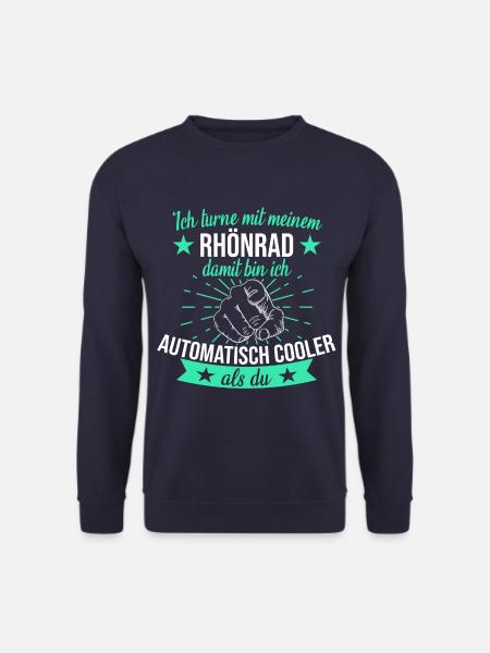 Rhönrad Turnen Rhönradturnen Sport Spruch - Unisex Pullover - Navy