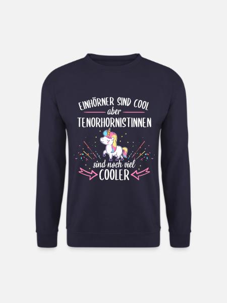 Tenorhorn Blasinstrument Tenorhornist Spruch - Unisex Pullover - Navy