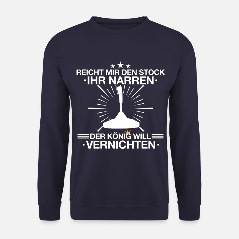 Stockschießen Eisstockschießen Eisstock Spruch - Unisex Pullover - Navy