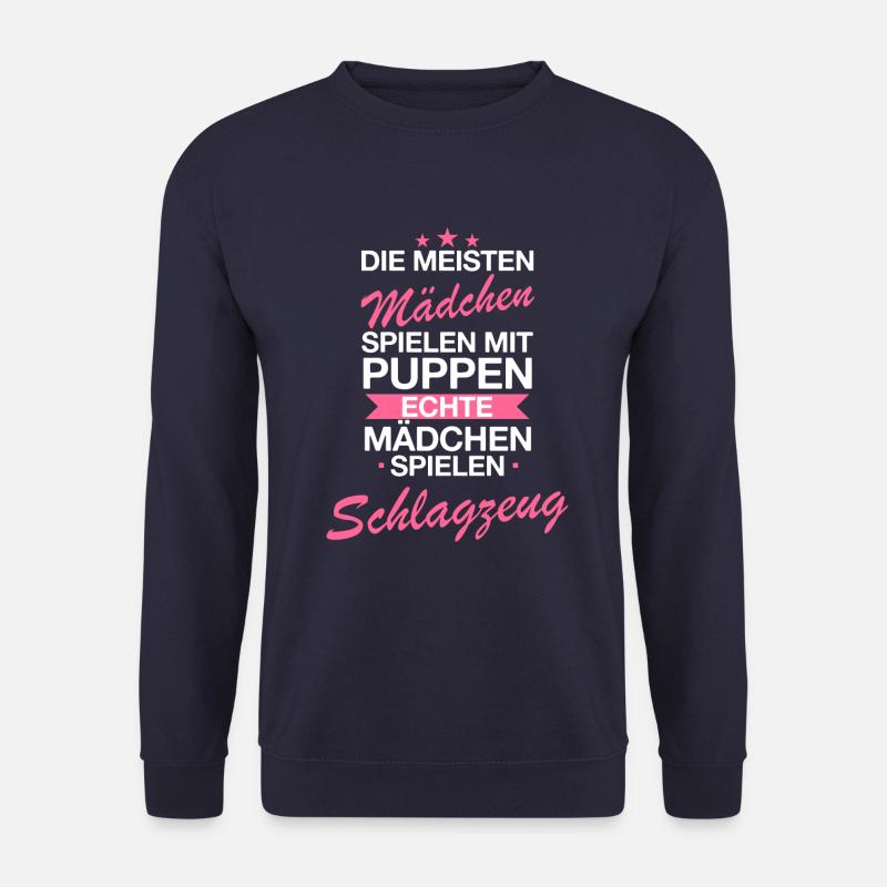 Schlagzeugerin Schlagzeug Drums Drummer Spruch - Unisex Pullover - Navy