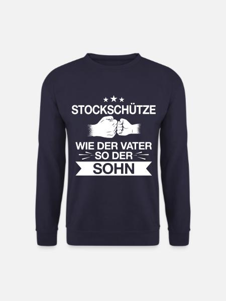 Stockschießen Eisstockschießen Eisstock Spruch - Unisex Pullover - Navy