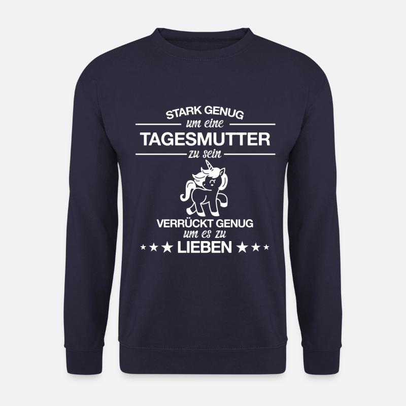 Tagesmutter Tagesmütter Beruf Einhorn Spruch - Unisex Pullover - Navy