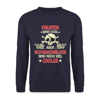 Black Forest Black Forest Homeland Saying - Unisex Sweatshirt - navy - Front - Alina (178cm) & Michal (187cm)