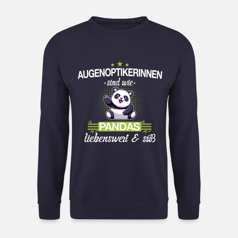 Optiker Optikerin Augenoptiker Beruf Spruch - Unisex Pullover - Navy