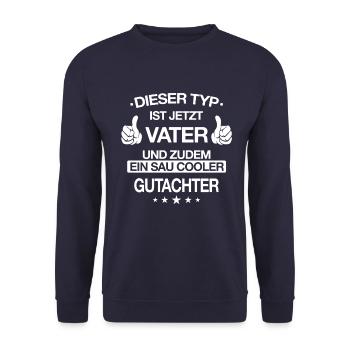 Gutachter Sachverständiger Beruf Spruch Geschenk - Unisex Pullover - Navy - Vorne - Alina (178cm) & Michal (187cm)