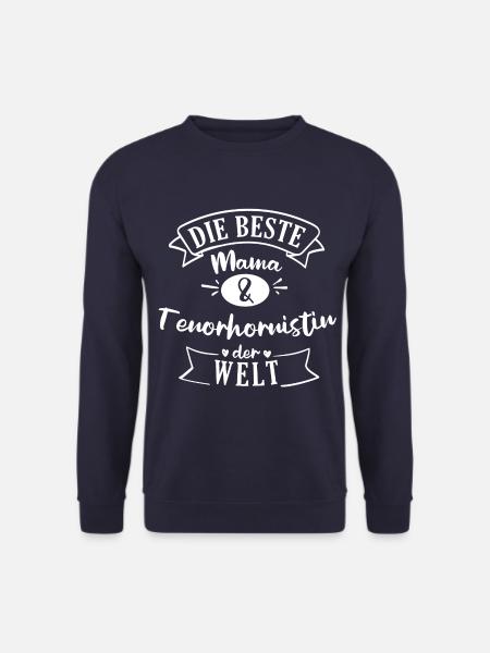 Tenorhorn Blasinstrument Tenorhornistin Spruch - Unisex Pullover - Navy