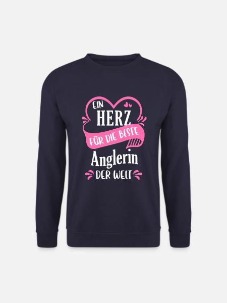 Angeln Angler Fischen Fischer Angelsport Spruch - Unisex Pullover - Navy