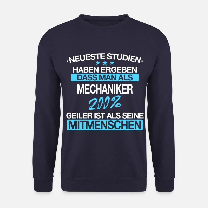 Mechaniker Werkstatt Automechaniker Auto Spruch - Unisex Pullover - Navy