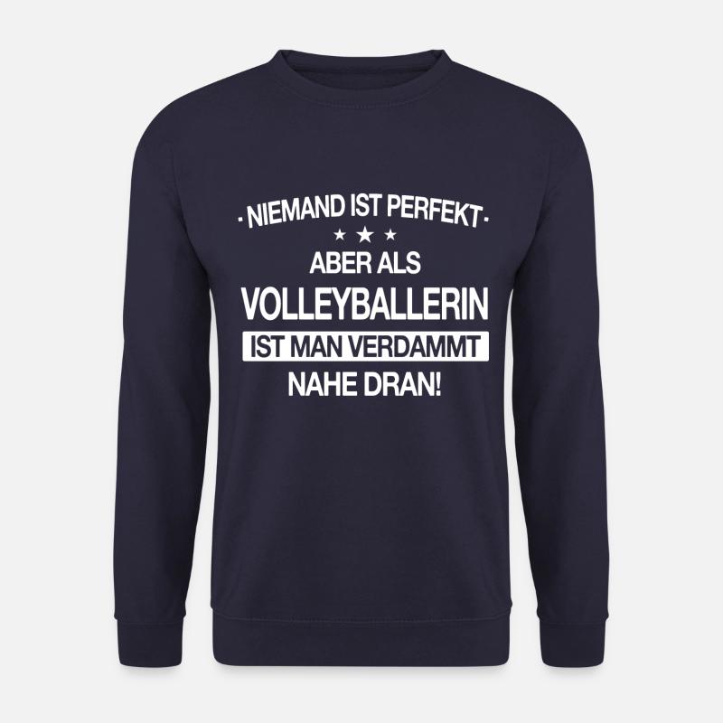 Volleyball Volleyballer Beachen Sport Spruch - Unisex Pullover - Navy