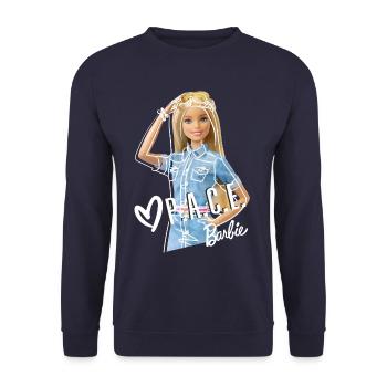 Barbie Positive Attitude Changes Everything - Sweat-shirt Unisexe - marine - Devant - Alina (178cm) & Michal (187cm)