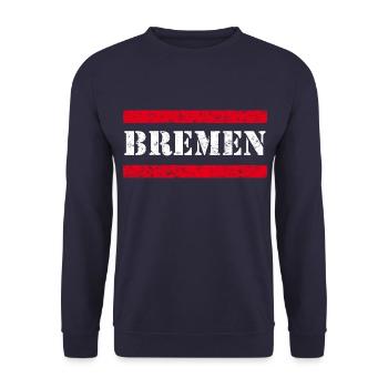 Bremen Vintage - Unisex Pullover - Navy - Vorne - Alina (178cm) & Michal (187cm)