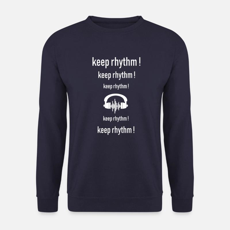 Rhythmus, Spruch, Musik - Unisex Pullover - Navy