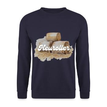 Heuroller - Unisex Pullover - Navy - Vorne - Alina (178cm) & Michal (187cm)