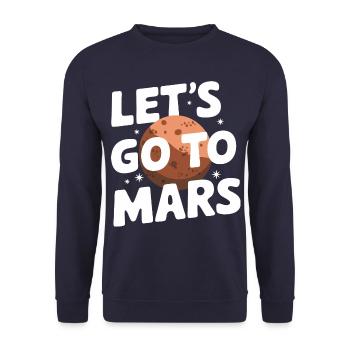 Mars Planète Planète Système Solaire - Sweat-shirt Unisexe - marine - Devant - Alina (178cm) & Michal (187cm)