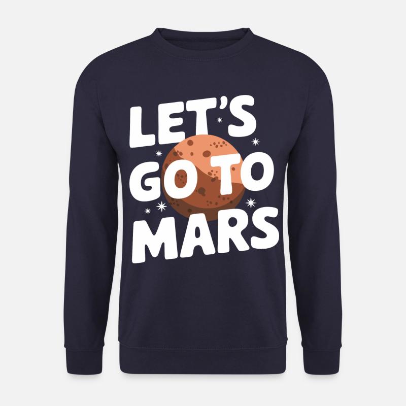 Mars Planet Planeten Sonnensystem - Unisex Pullover - Navy