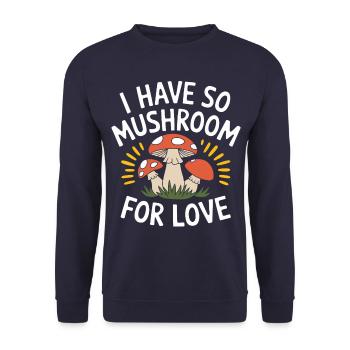 Mushroom Mushrooms Funghi Mushroom - Unisex Sweatshirt - navy - Front - Alina (178cm) & Michal (187cm)