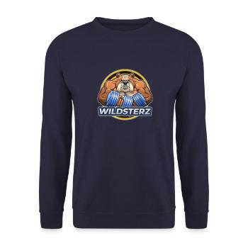 Wildsterz - Bulldogge - Unisex Pullover - Navy - Vorne - Alina (178cm) & Michal (187cm)