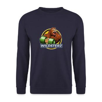 Wildsterz - Gorilla - Unisex Pullover - Navy - Vorne - Alina (178cm) & Michal (187cm)