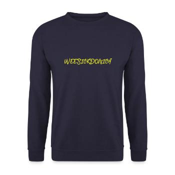 WEESSICKDONICH - Label126 - Unisex Pullover - Navy - Vorne - Alina (178cm) & Michal (187cm)