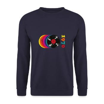 Vintage 1970 - Unisex Pullover - Navy - Vorne - Alina (178cm) & Michal (187cm)