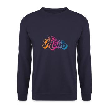 Soccer Mom Vintage - Unisex Pullover - Navy - Vorne - Alina (178cm) & Michal (187cm)