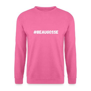 Hashtag Beau gosse - Sweat-shirt Unisexe - rose - Devant