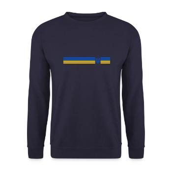 UKRAINE Sporty - Unisex Sweatshirt - navy - Front - Alina (178cm) & Michal (187cm)