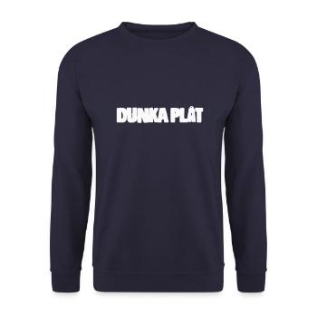 Dunka Blech - Unisex Pullover - Navy - Vorne - Alina (178cm) & Michal (187cm)