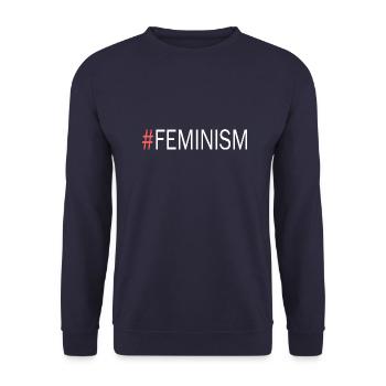 Feminism - Unisex Pullover - Navy - Vorne - Alina (178cm) & Michal (187cm)