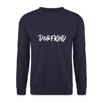 Dorfkind und stolz darauf - Unisex Pullover - Navy - Vorne - Alina (178cm) & Michal (187cm)