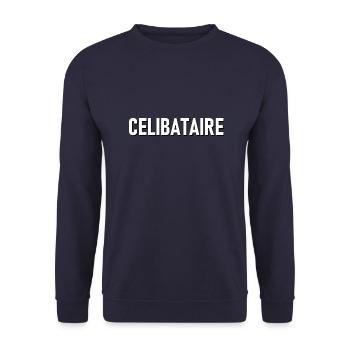 Célibataire - Sweat-shirt Unisexe - marine - Devant - Alina (178cm) & Michal (187cm)