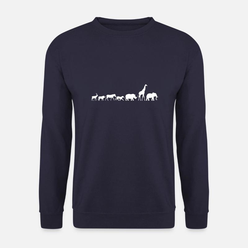 Tiere Savanne Afrika Gazelle Zebra Giraffe - Unisex Pullover - Navy