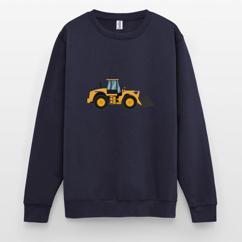 Loading Machine Silhouette Gift Wheel Loader Driver Unisex Sweatshirt