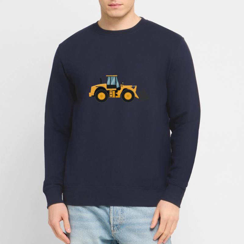 Loading Machine Silhouette Gift Wheel Loader Driver Unisex Sweatshirt