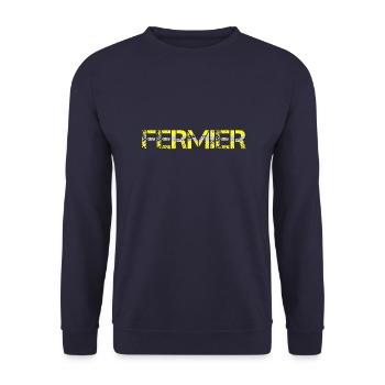 Fermier Gillet jaune - Sweat-shirt Unisexe - marine - Devant - Alina (178cm) & Michal (187cm)
