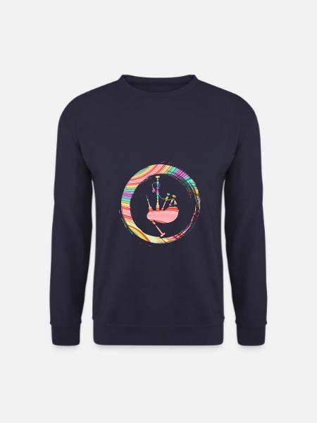 Sporty Hobby Leidenschaft Dudelsack - Unisex Pullover - Navy