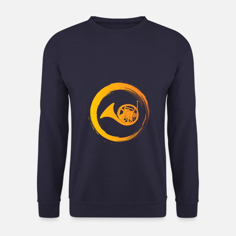 Sporty Hobby Leidenschaft Horn - Unisex Pullover - Navy