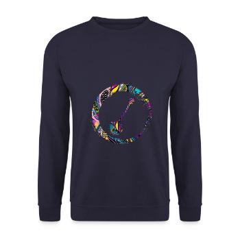 Sporty Hobby Leidenschaft Benjo - Unisex Pullover - Navy - Vorne - Alina (178cm) & Michal (187cm)