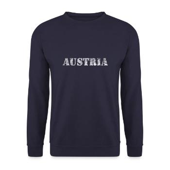 AUSTRIA - Unisex Pullover - Navy - Vorne - Alina (178cm) & Michal (187cm)