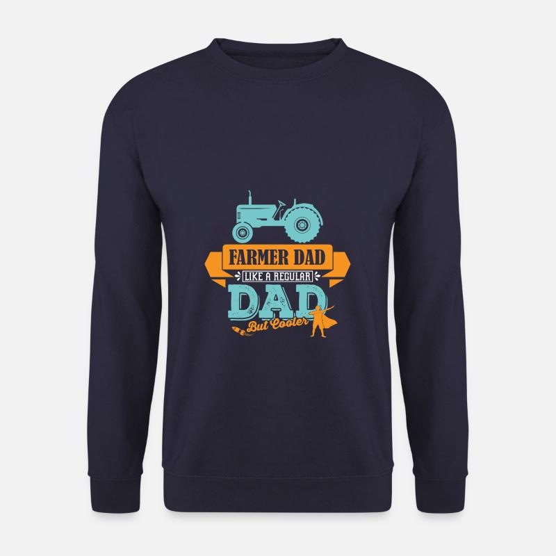 Landwirt Trekker Traktor Vater Papa coole - Unisex Pullover - Navy