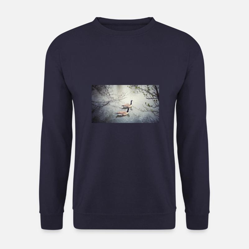 Paar großer Vögel - Unisex Pullover - Navy