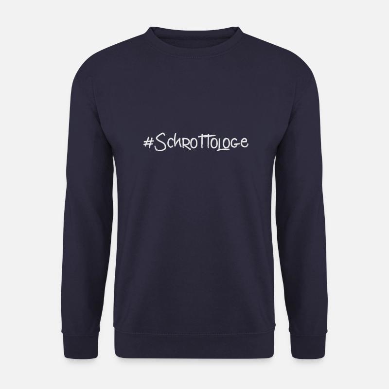 Scrapologist lettering white - Unisex Sweatshirt - navy