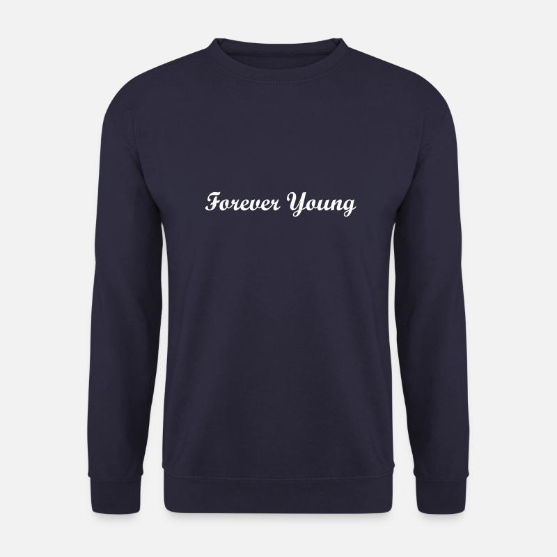 FOREVER YOUNG weiß - Unisex Pullover - Navy
