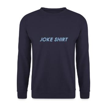 Joke Shirt - Unisex Pullover - Navy - Vorne - Alina (178cm) & Michal (187cm)