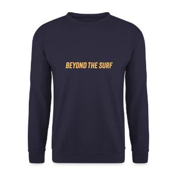 Classic Orange Stroke - Unisex Pullover - Navy - Vorne - Alina (178cm) & Michal (187cm)