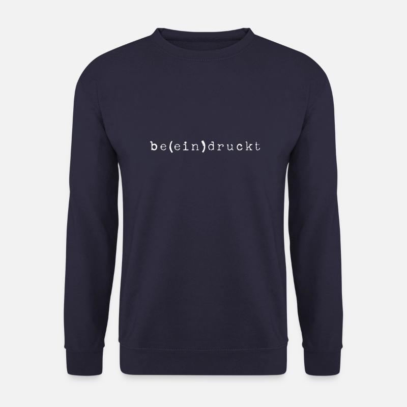 IMPRESSES PUN WHITE - Unisex Sweatshirt - navy