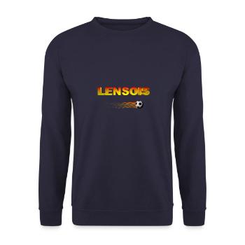 LENSOIS - Sweat-shirt Unisexe - marine - Devant - Alina (178cm) & Michal (187cm)