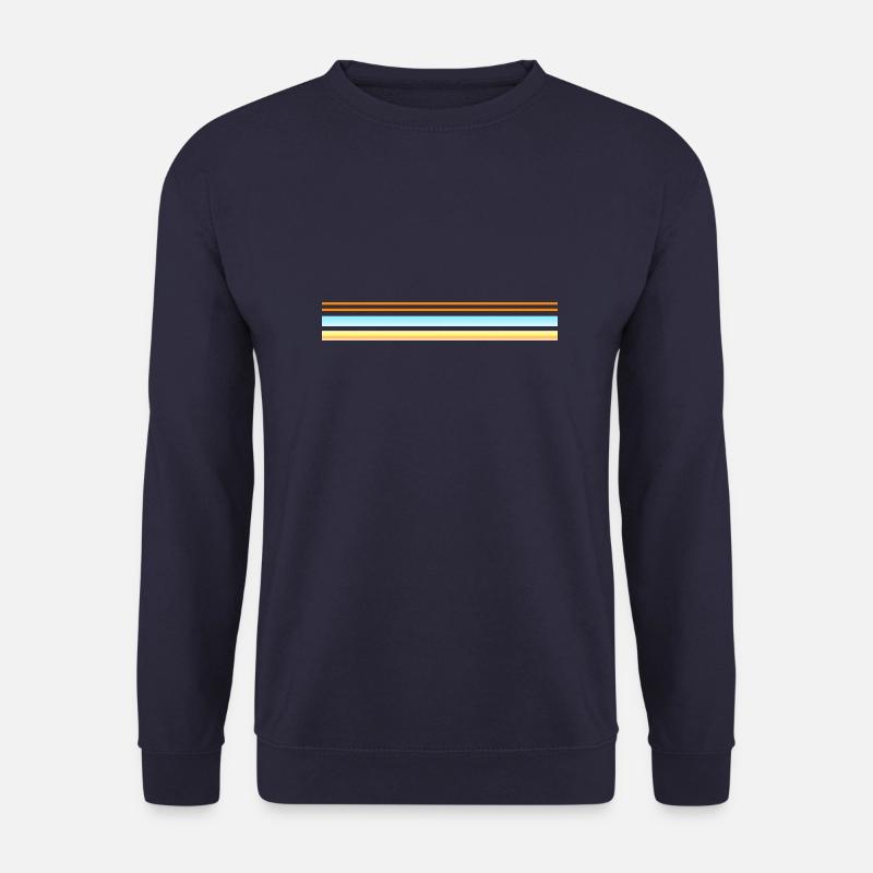 beach stripe bright - Unisex Pullover - Navy