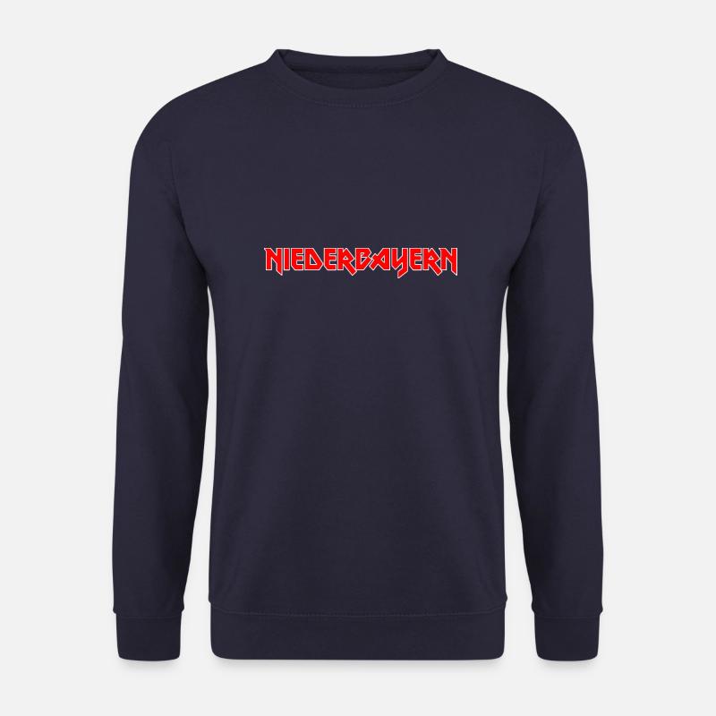 Modisches Heimat NIEDERBAYERN Metal-Design - Unisex Pullover - Navy